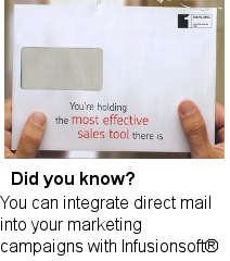 Keap / Infusionsoft UK consultant direct mail
