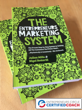 The Entrepreneurs Marketing System book. Julian Mills. HighLevel