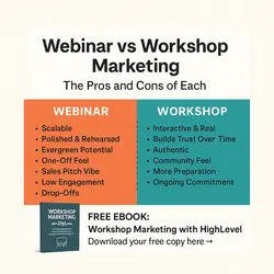 webinar versus workshop marketing