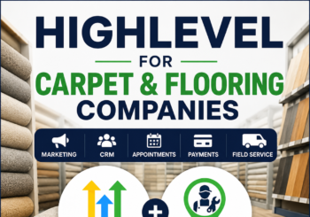 Discover how carpet and flooring companies can use HighLevel and FieldTask for CRM, marketing, appointments, payments and field service.